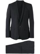Dolce & Gabbana Micro Dot Suit, Men's, Size: 48, Black, Virgin Wool/viscose/acetate/cupro