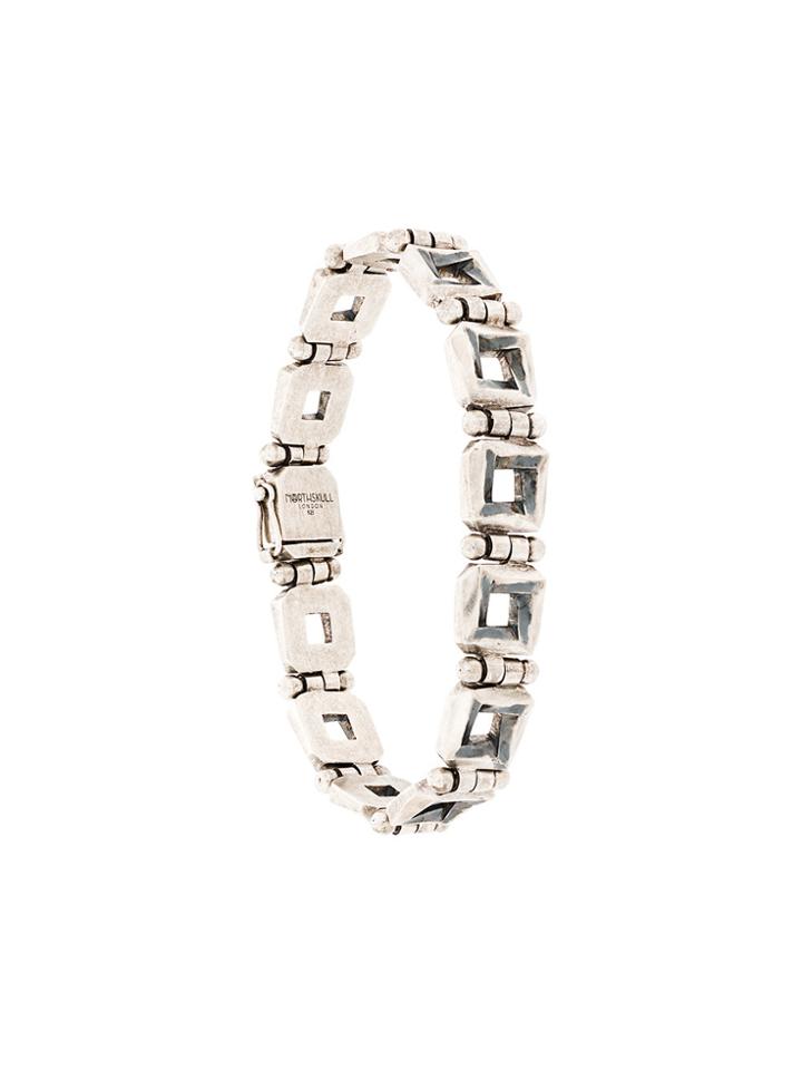 Northskull Square Link Bracelet - Metallic