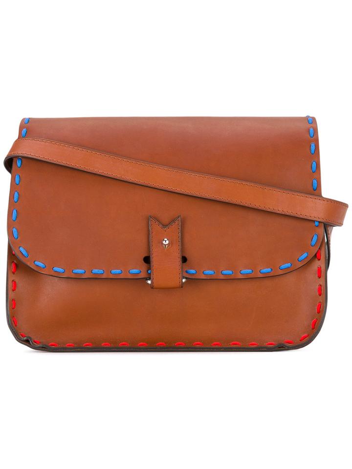 La Contrie - Blue Stitch 'rohan M' Bag - Women - Leather - One Size, Brown, Leather