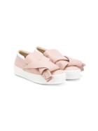 No21 Kids Knot Detail Sneakers - Nude & Neutrals
