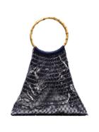 My Beachy Side Aphrodite Beaded Crochet Tote Bag - Blue