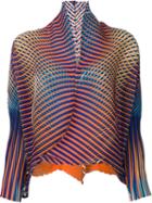 Issey Miyake - Open Front Cropped Jacket - Women - Polyester - 2, Women's, Polyester