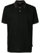 Ps Paul Smith Stripe Detail Polo Shirt - Black