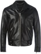 Marc Jacobs Leather Jacket, Men's, Size: 50, Black, Calf Leather/cotton/viscose
