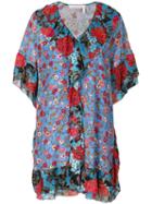 See By Chloé - Printed Floral Dress - Women - Silk/viscose - 42, Blue, Silk/viscose
