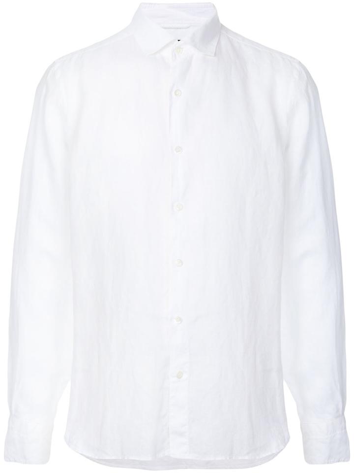 Estnation - Buttoned Shirt - Men - Linen/flax - Xl, White, Linen/flax