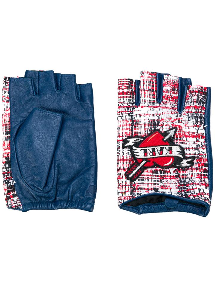 Karl Lagerfeld Captain Karl Gloves - Red