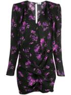 Magda Butrym Pesaro Floral Print Dress - Black