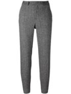 Red Valentino Herringbone Classic Trousers, Women's, Size: 42, Black, Acrylic/polyamide/polyester/wool