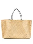 Valentino Valentino Garavani Vlogo Escape Straw Shopper - Neutrals
