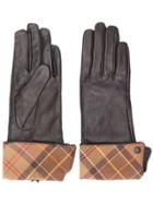 Barbour Plaid-trim Gloves - Brown