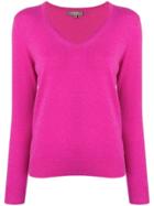 N.peal V-neck Sweater - Pink