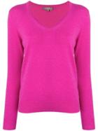 N.peal V-neck Sweater - Pink