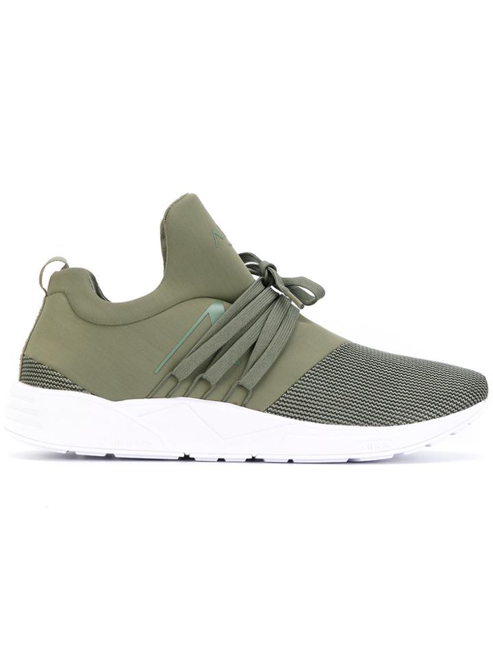 Arkk Neoprene And Mesh Sneakers - Green