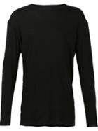 Thamanyah Longsleeved T-shirt, Men's, Size: Medium, Black, Cotton