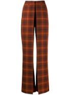 Aalto High Waisted Front Pleat Flares - Orange