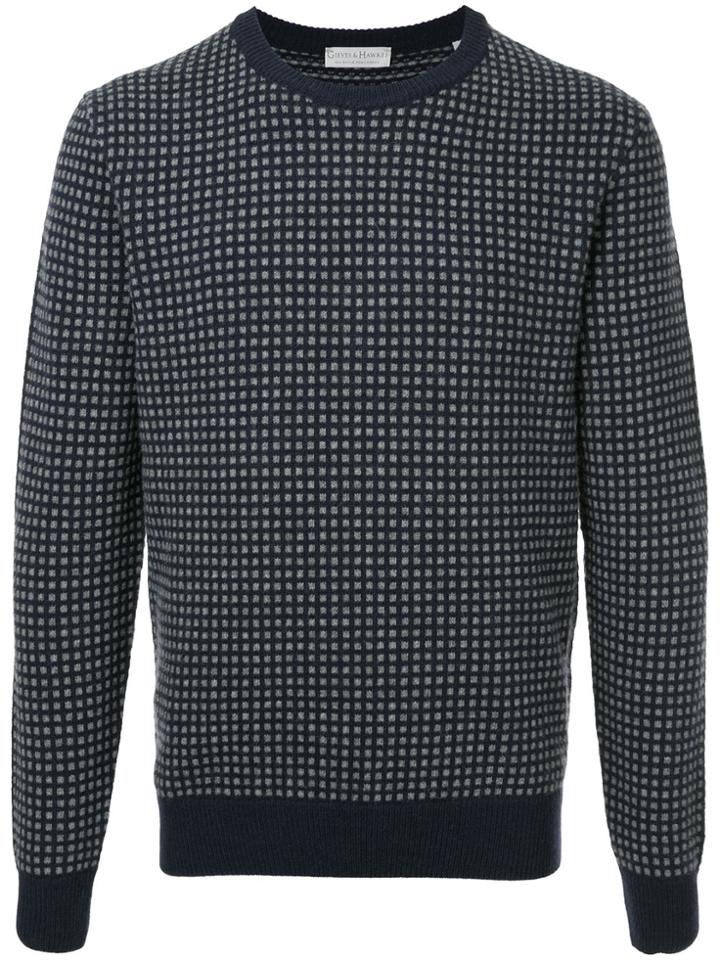 Gieves & Hawkes Patterned Sweater - Blue