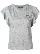 Karl Lagerfeld Ruffled T-shirt - Grey
