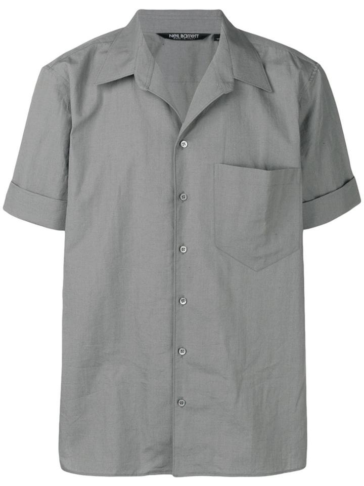 Neil Barrett Short Sleeve Shirt - Grey