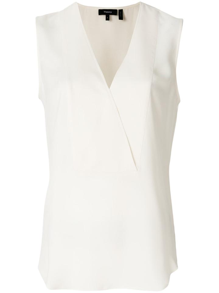 Theory V-neck Tank Top - White