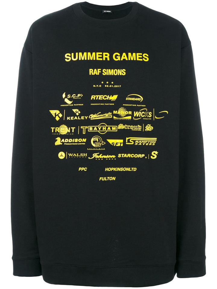 Raf Simons Summer Games Sweatshirt - Black