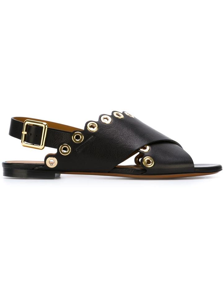 Chloé Eyelet Embellished Sandals