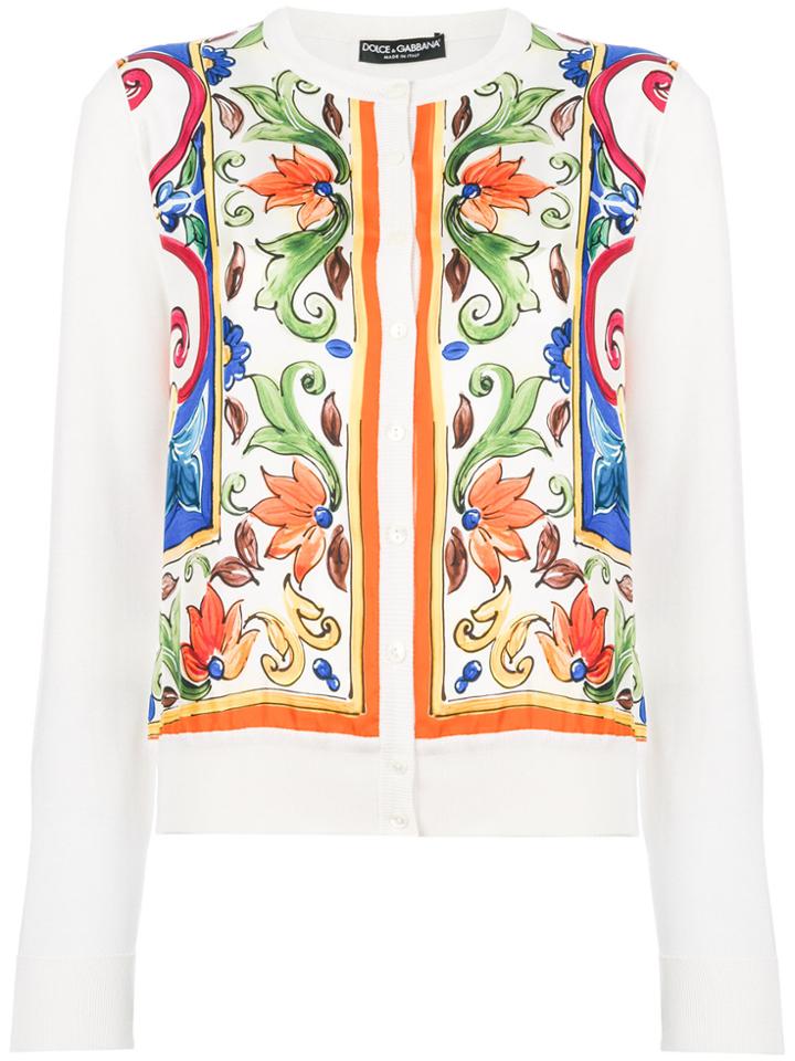 Dolce & Gabbana Majolica Print Cardigan - Multicolour