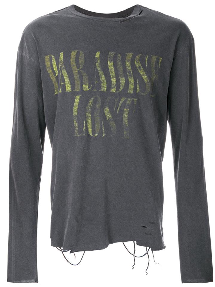 Alchemist Distressed Paradise Lost T-shirt - Grey