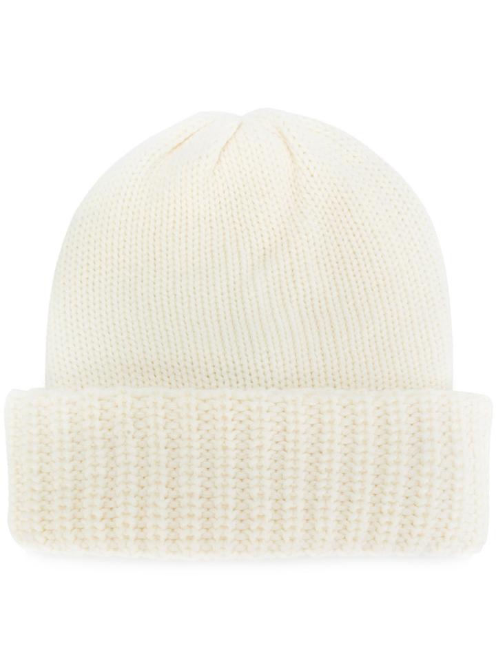 Laneus Ribbed Brim Beanie - Nude & Neutrals