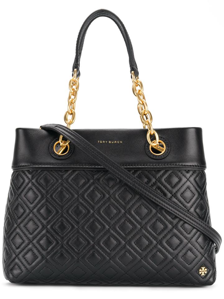 Tory Burch Fleming Small Tote - Black