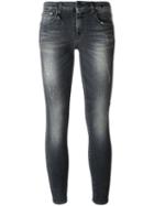 R13 - Distressed 'kate' Skinny Jeans - Women - Cotton/polyester/spandex/elastane - 30, Black, Cotton/polyester/spandex/elastane