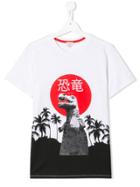 Paul Smith Junior Teen Japanese Dino T-shirt - White