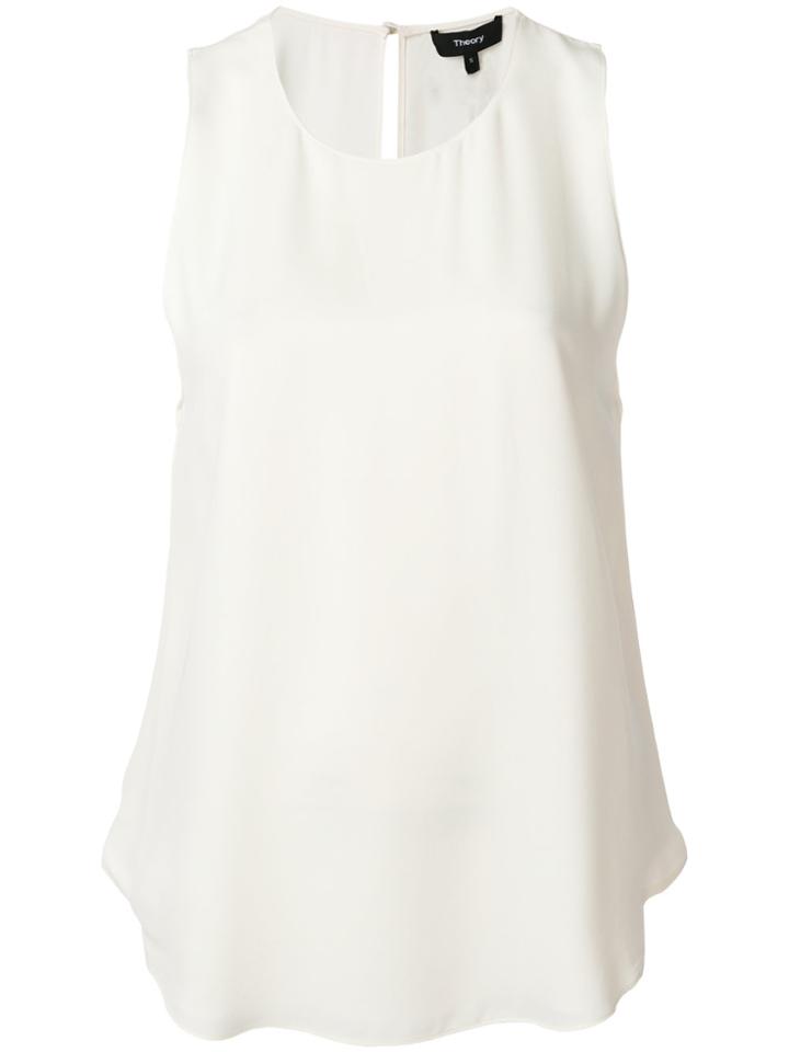 Theory Crewneck Tank Top - White