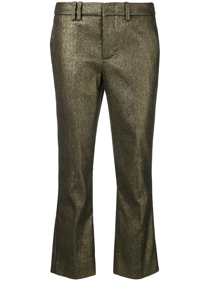 Zadig & Voltaire Posh Cropped Trousers - Gold