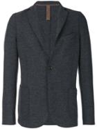 Eleventy - Exposed Seam Blazer - Men - Acetate/virgin Wool/polybutylene Terephthalate (pbt) - 56, Grey, Acetate/virgin Wool/polybutylene Terephthalate (pbt)