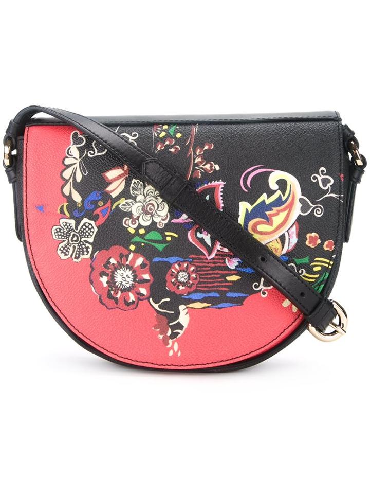 Etro Floral Print Saddle Bag