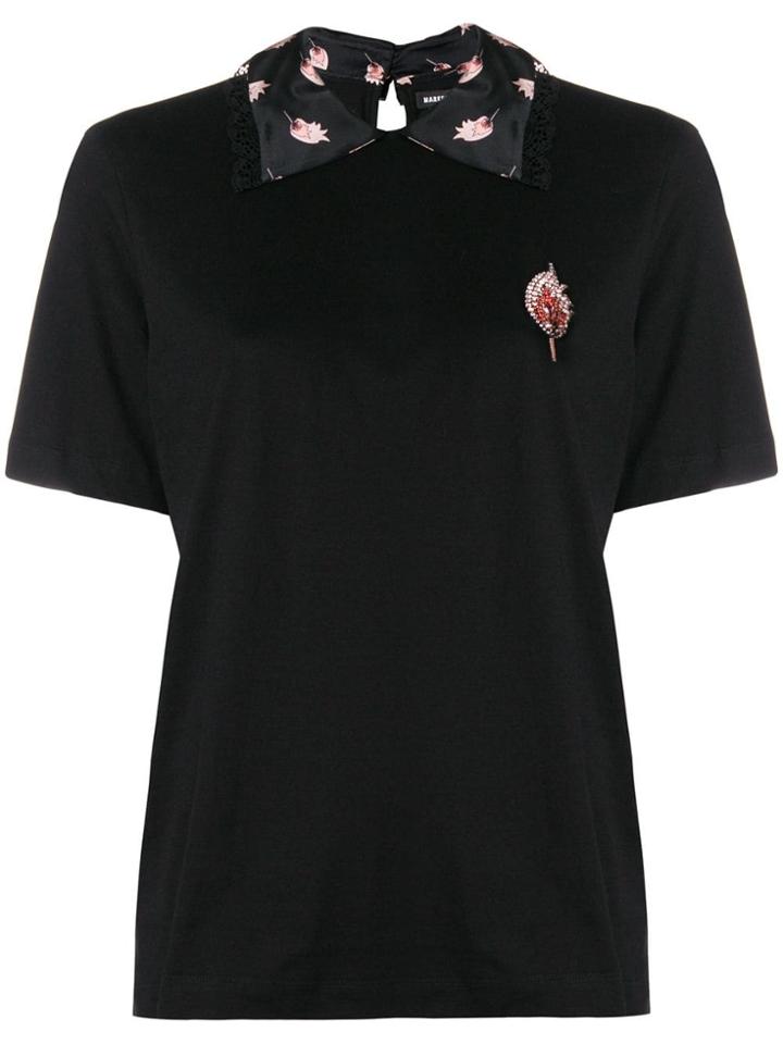 Markus Lupfer Matchstick Collar T-shirt - Black