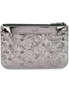 Kenzo Embossed Logo Clutch, Women's, Grey