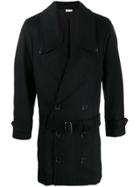 Comme Des Garçons Homme Plus Boxy Fit Belted Double-breasted Coat -
