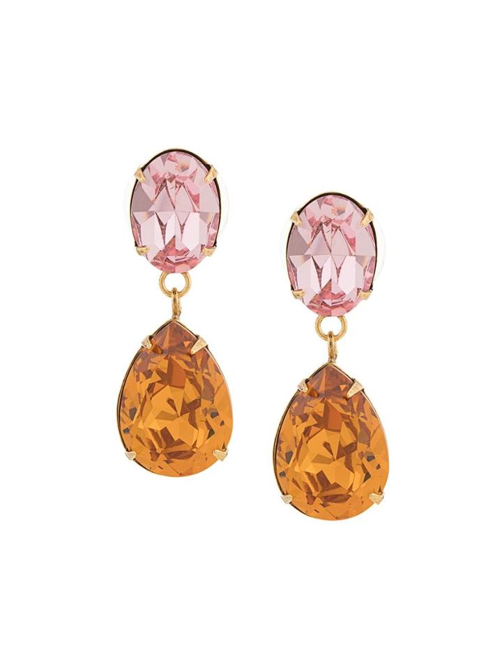 Jennifer Behr Rhinestone Drop Earrings - Multicolour