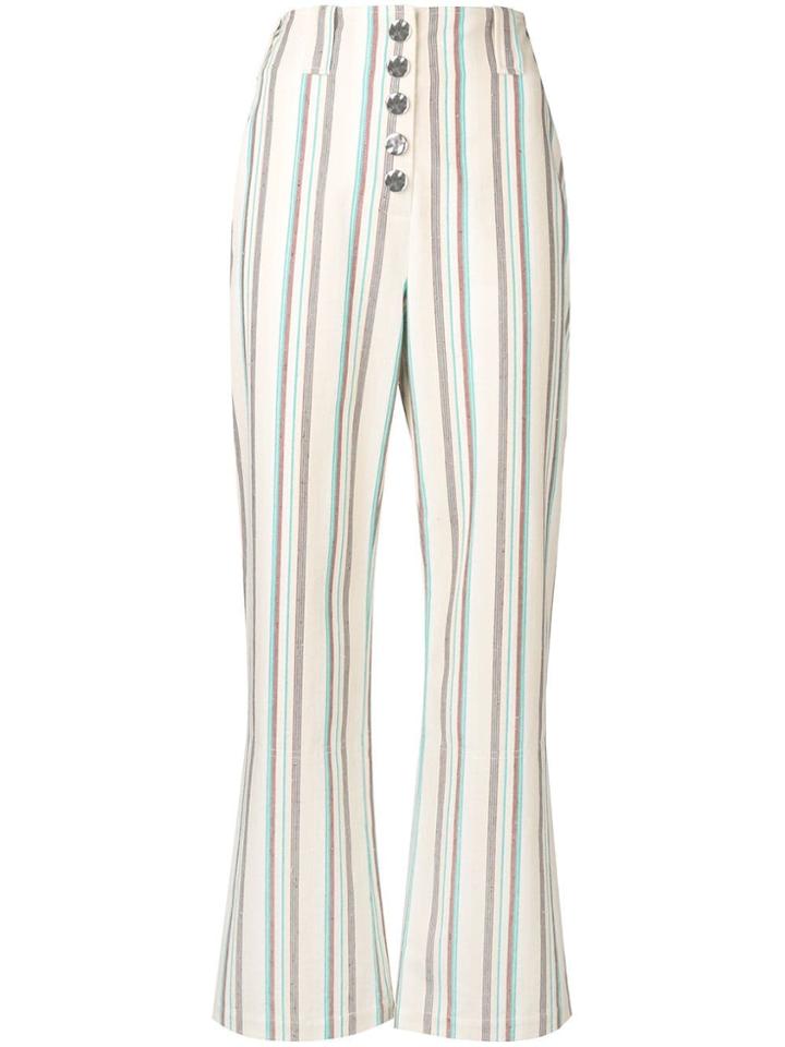 3.1 Phillip Lim Buttoned Waist Trousers - White