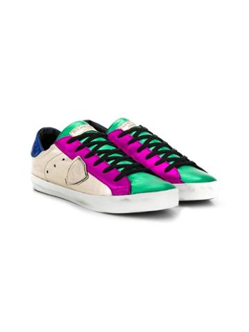 Philippe Model Kids Multicoloured Sneakers - Gold