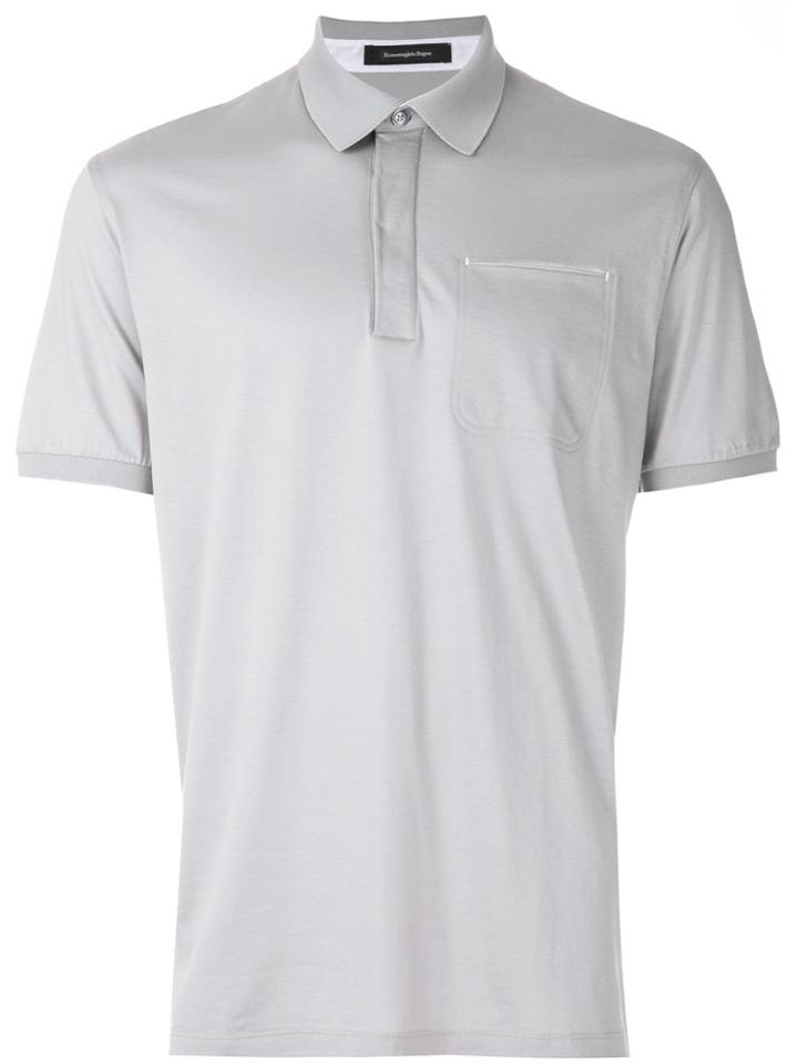 Ermenegildo Zegna Classic Polo Shirt - Grey