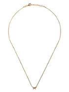 As29 18kt Yellow Gold Mini Charm Bow Diamond Necklace