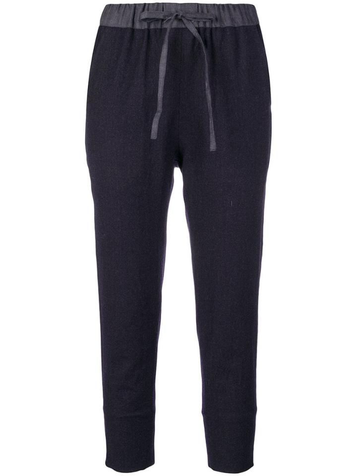 École De Curiosités High Waist Tapered Trousers - Blue