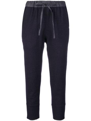 École De Curiosités High Waist Tapered Trousers - Blue