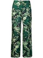 F.r.s For Restless Sleepers Floral Print Straight Trousers - Green