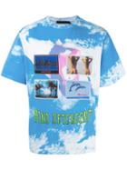 Alexander Wang Postcard Print T-shirt, Men's, Size: 48, Blue, Cotton