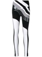 No Ka' Oi Wave Print Sport Leggings - Black