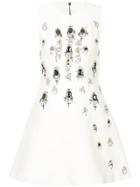 Thomas Wylde Gemstone And Cross Embellished Dress - White